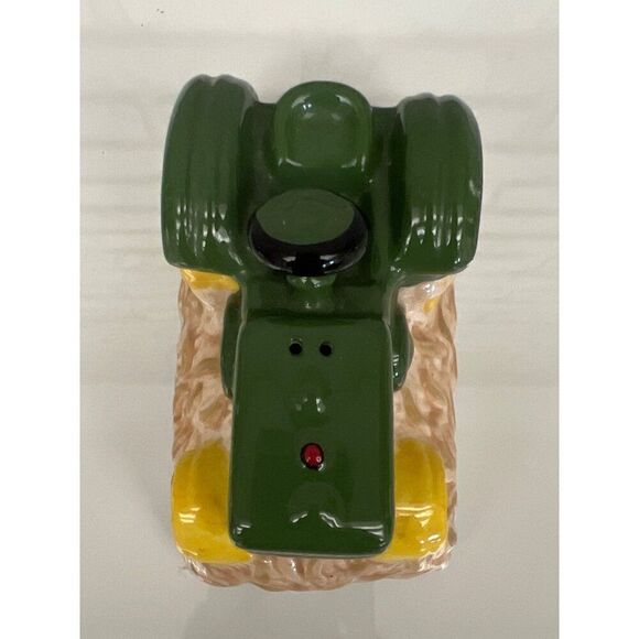 Vintage John Deere Ceramic Tractor Salt Shaker - Picture 3 of 9